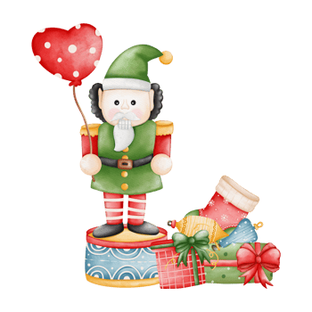 Christmas Nutcracker, Toy Soldier Doll Decorations, circus element png