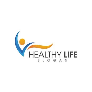 Human character logo sign vector