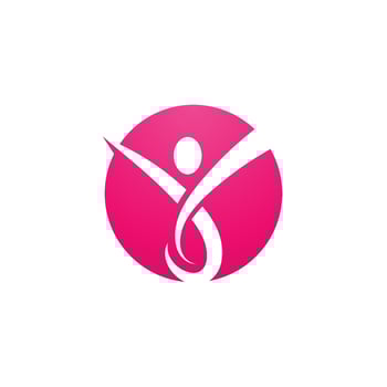 Human character logo sign vector
