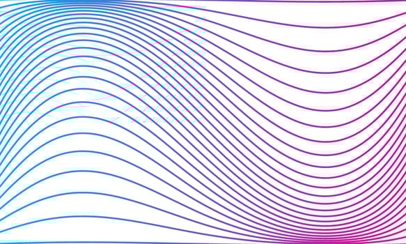 Abstract curved Diagonal Striped with gradient color on White background. Angled slanted curved vector, waving pattern line. New style for your business design. Eps10 Vector
