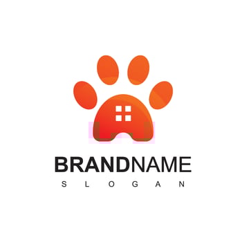 Pet Center Logo Design Template Pet Care Icon vector