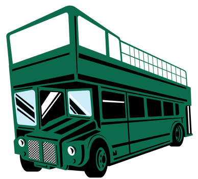 double decker coach bus png