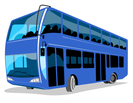 double decker coach bus png
