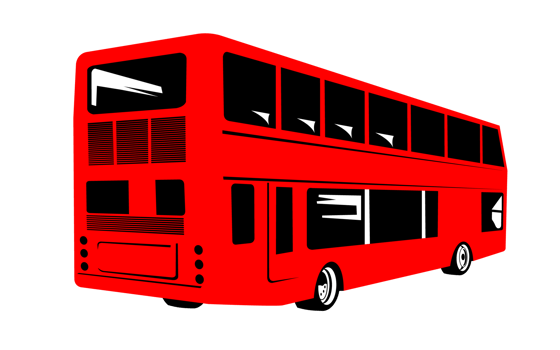 double decker coach bus png