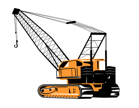 Construction Crane Hoist Retro png