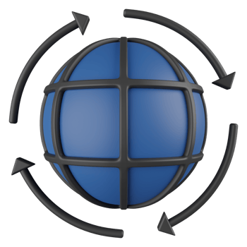 Globalization 3D Render Icon png