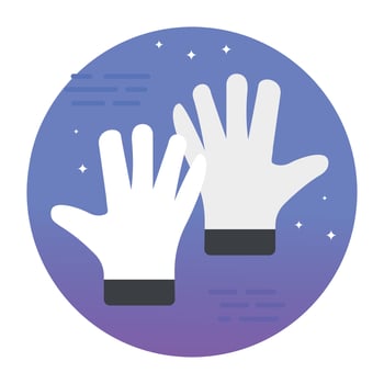 Trendy Gloves Concepts vector