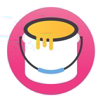 Trendy Paint Bucket vector