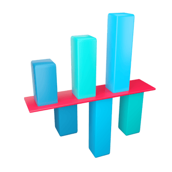 Business Graph. 3D rendering. png