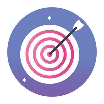 Trendy Target Concepts vector