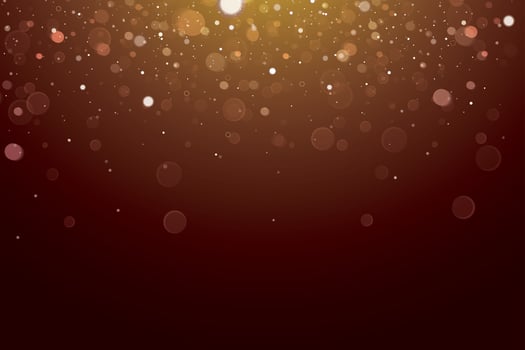 Abstract Bokeh Light on Dark Background. vector