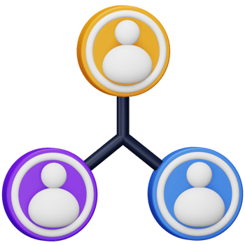 Collaboration 3d rendering isometric icon. png