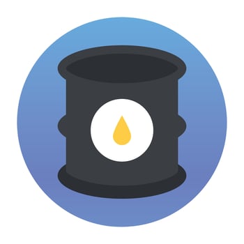 Trendy Water Barrel vector