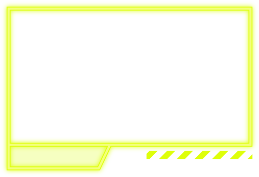 Neon monochrome landscape futuristic border with copy space. Abstract futuristic frame background. png