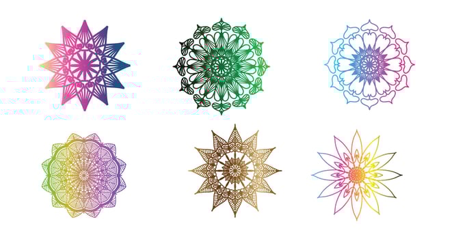 colorful mandala , set mandala,Mandalas, Vintage decorative element, Oriental pattern, vector, Islam, Arabic, Indian, turkish, pakistan, chinese, ottoman motifs, luxury ornamental mandala vector
