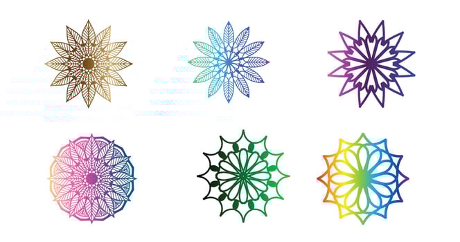colorful mandala , set mandala,Mandalas, Vintage decorative element, Oriental pattern, vector, Islam, Arabic, Indian, turkish, pakistan, chinese, ottoman motifs, luxury ornamental mandala vector