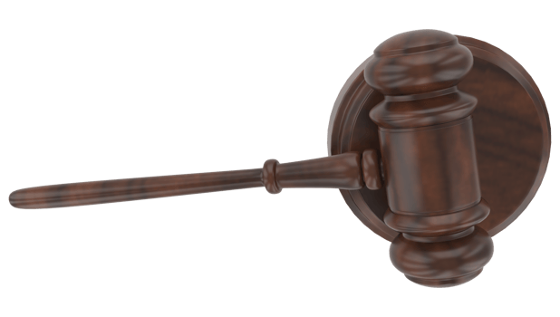 Judge hammer law gavel. Auction court hammer bid authority concept symbol PNG Transparent Background