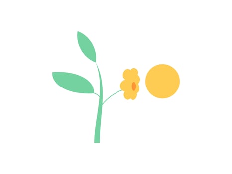 flat design nature logo vector illustration