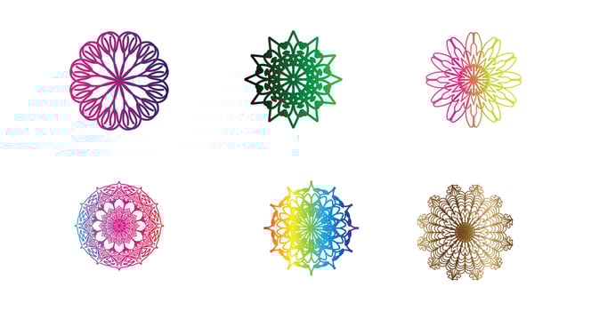 colorful mandala , set mandala,Mandalas, Vintage decorative element, Oriental pattern, vector, Islam, Arabic, Indian, turkish, pakistan, chinese, ottoman motifs, luxury ornamental mandala vector