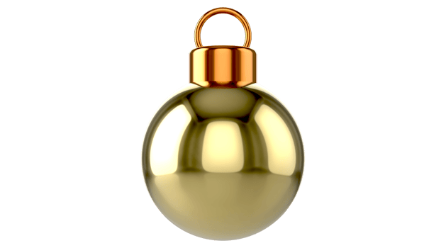 Festive Season balls baubles bombs bulbs decoration Transparent PNG. isolated glass ball. 3D rendering. New Year's Eve winter hanging adornment souvenir. Traditional ornament happy wintertime holidays png