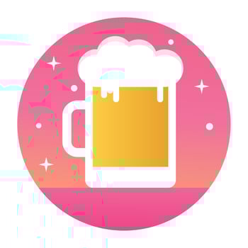 Trendy Beer Mug vector
