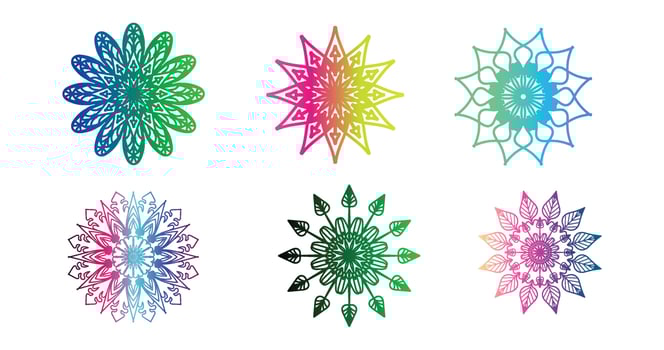colorful mandala , set mandala,Mandalas, Vintage decorative element, Oriental pattern, vector, Islam, Arabic, Indian, turkish, pakistan, chinese, ottoman motifs, luxury ornamental mandala vector