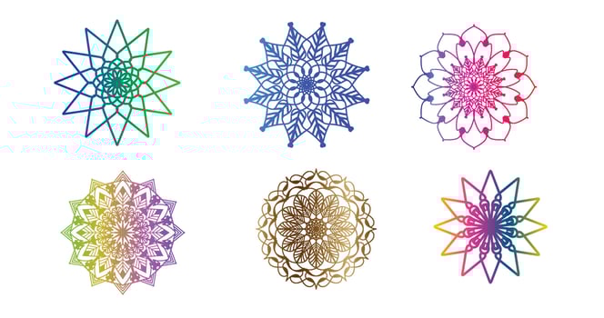 colorful mandala , set mandala,Mandalas, Vintage decorative element, Oriental pattern, vector, Islam, Arabic, Indian, turkish, pakistan, chinese, ottoman motifs, luxury ornamental mandala vector