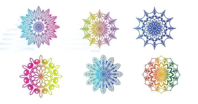 colorful mandala , set mandala,Mandalas, Vintage decorative element, Oriental pattern, vector, Islam, Arabic, Indian, turkish, pakistan, chinese, ottoman motifs, luxury ornamental mandala vector