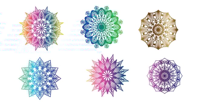 colorful mandala , set mandala,Mandalas, Vintage decorative element, Oriental pattern, vector, Islam, Arabic, Indian, turkish, pakistan, chinese, ottoman motifs, luxury ornamental mandala vector