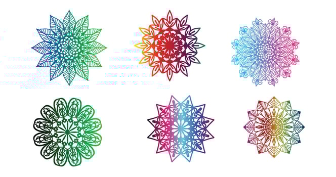 colorful mandala , set mandala,Mandalas, Vintage decorative element, Oriental pattern, vector, Islam, Arabic, Indian, turkish, pakistan, chinese, ottoman motifs, luxury ornamental mandala vector