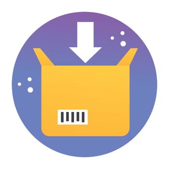 Trendy Parcel Concepts vector