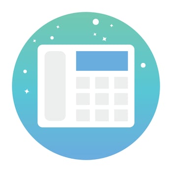 Trendy Landline Concepts vector