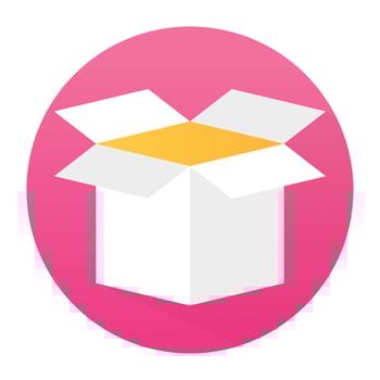Trendy Parcel Opening vector