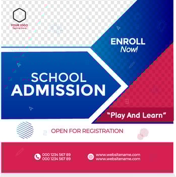 Kindergarten, Junior School flyer, Template, Post  Banner. exclusively for school, kindergarten, education, corporate or any use vector