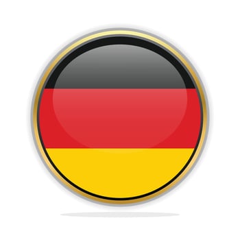 Button Flag Design Template Germany vector