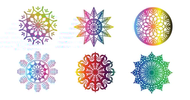 colorful mandala , set mandala,Mandalas, Vintage decorative element, Oriental pattern, vector, Islam, Arabic, Indian, turkish, pakistan, chinese, ottoman motifs, luxury ornamental mandala vector