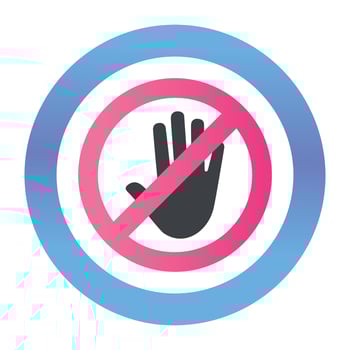 Trendy Stop Symbol vector