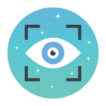 Trendy Cyber Eye vector