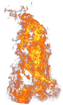 hot fire flames png