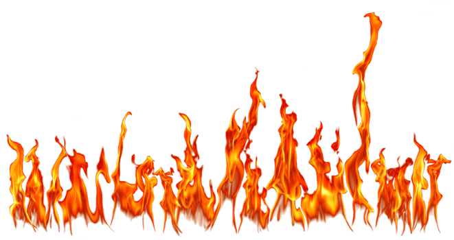 hot fire flames png
