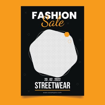 Fashion sale post and social media banner template vector