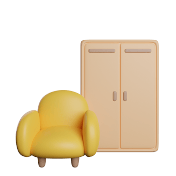 Furniture Chair And Cupboard png