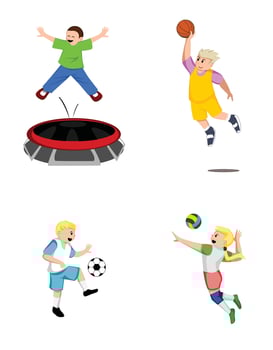 set kids illustration vector