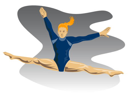 Gymnast Jumping Split png