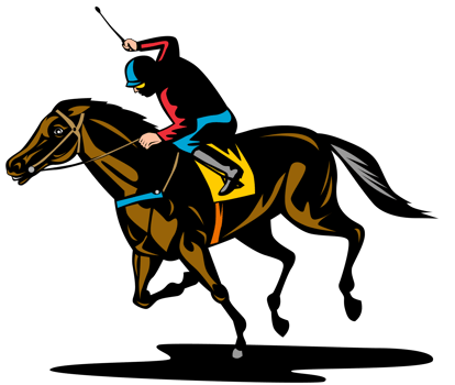 horse and jockey racing png