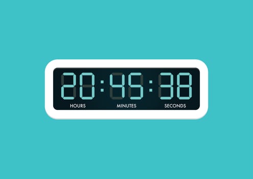 digital electric alarm clock vector