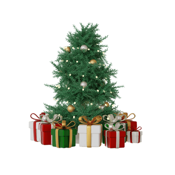 Christmas tree 3d element png