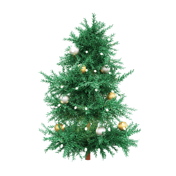 Christmas tree 3d element png