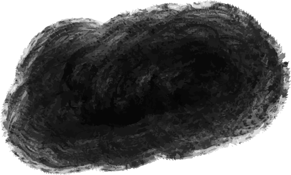 Black Ink Brush multiply transparency png