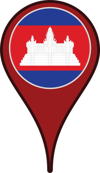 Cambodia Pin symbol png